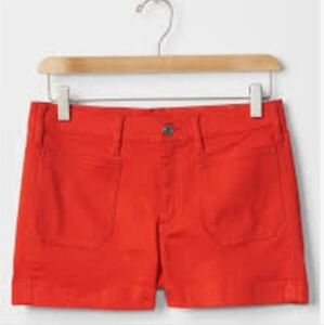 GAP 1969 patch pocket red summer shorts size 27R